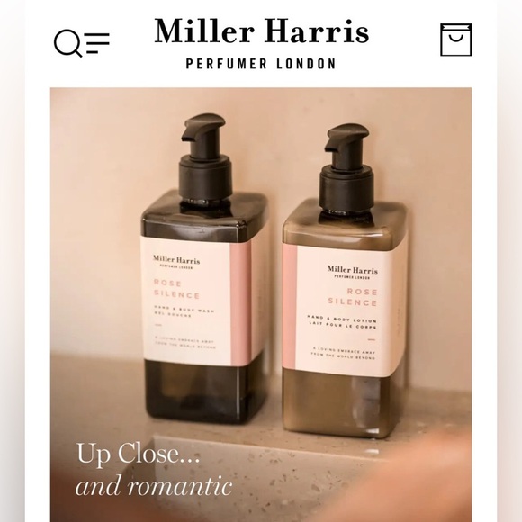 NEW Miller Harris Rose Silence Bath&Body Set - Picture 2 of 6